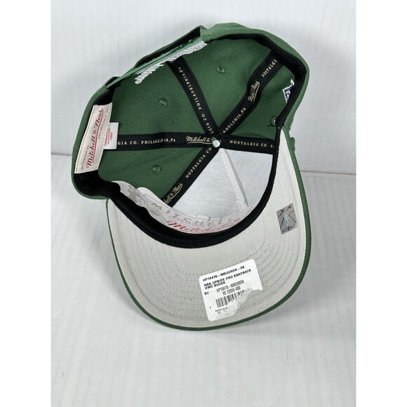 Mitchell & Ness Mikwaukee Bucks NBA Upside Down Snapback HWC Hat Cap Green OSFA - Picture 5 of 5